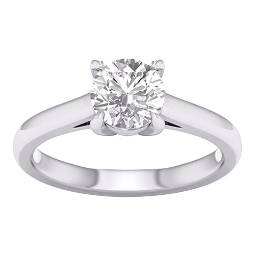 14 Karat White Gold 1.50 Carat Diamonds Lab Grown Diamond Round Ladies Ring-0227967-WG