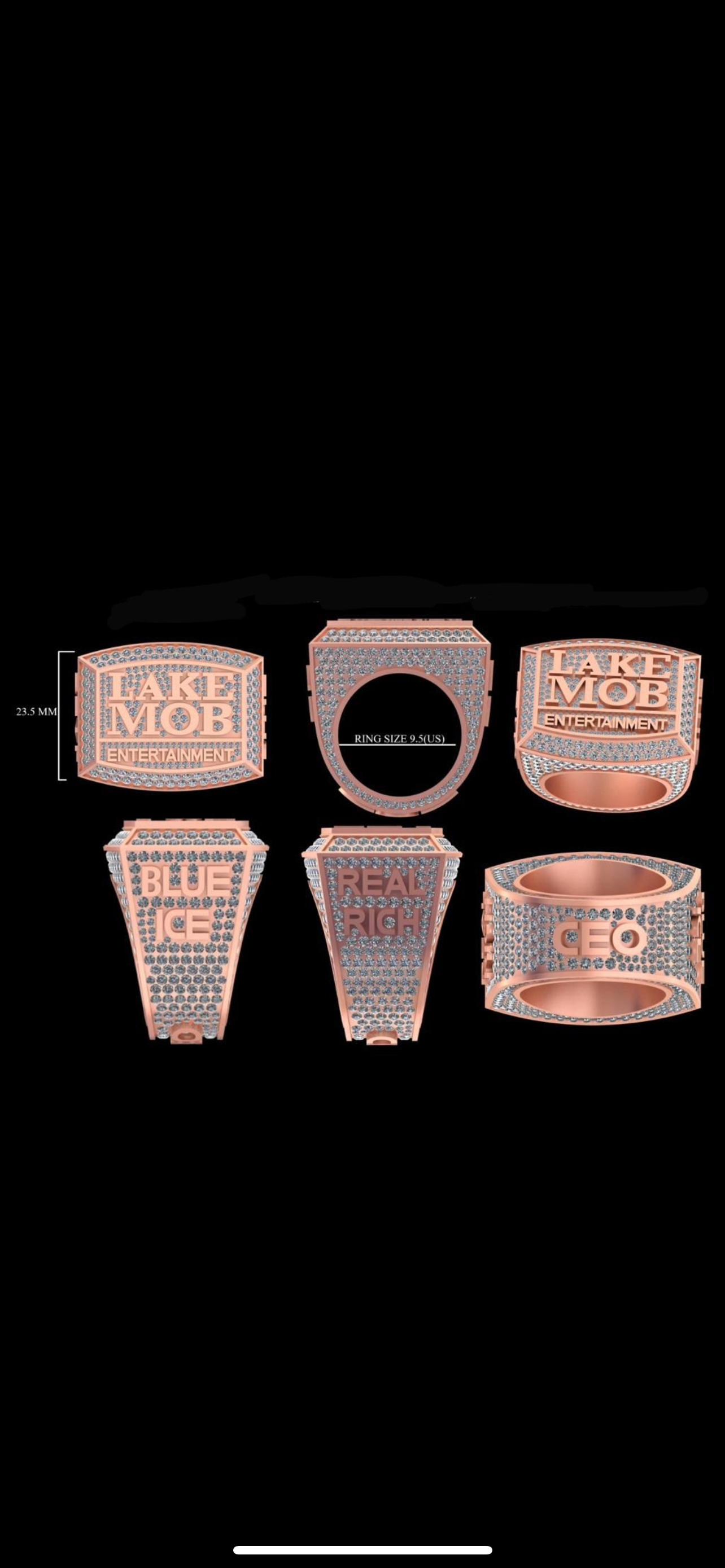 Custom Diamond Ring - Championship Style (Deposit)
