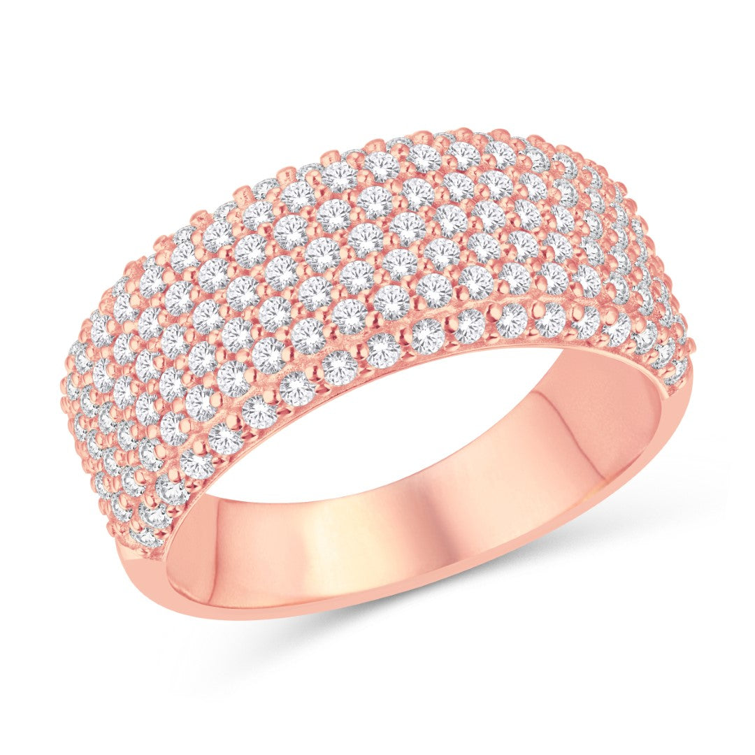 10 Karat All Rose Gold 0.98 Carat Diamonds Classic Men's Band-0625857-ALR