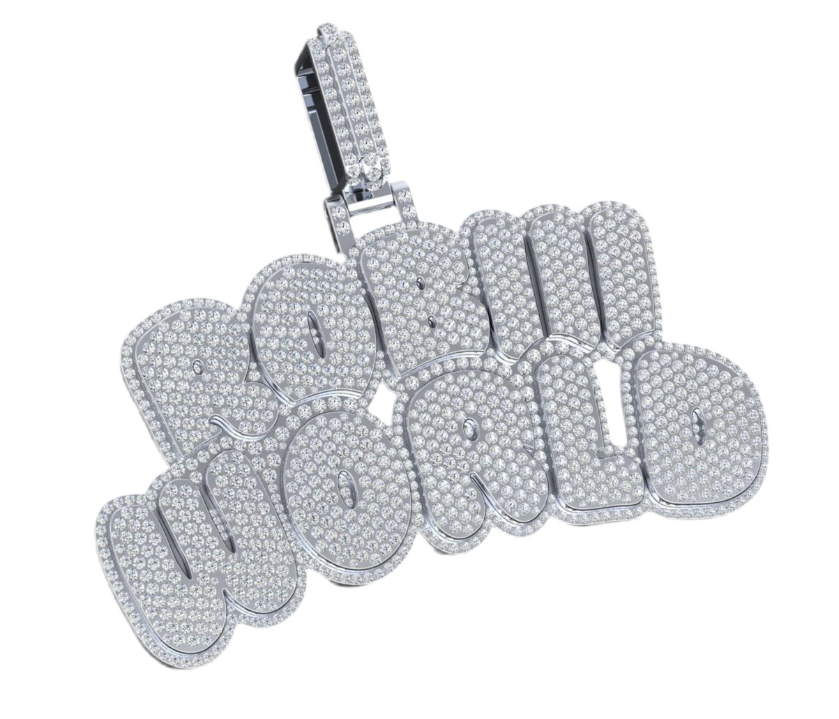 Custom Diamond Pendant - Double Stacked Bubble Style (Deposit)
