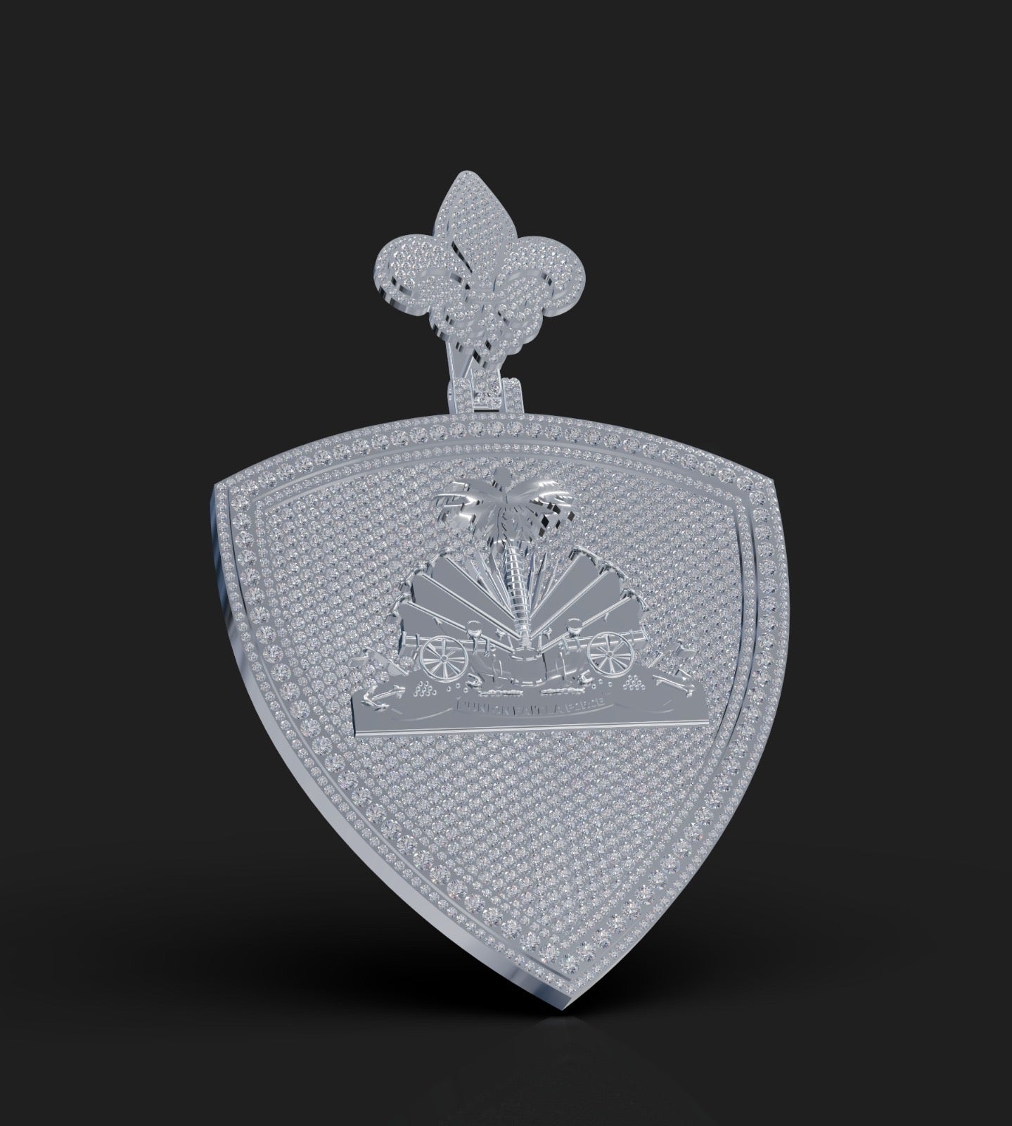 Custom Medallion Pendant with custom bail (Deposit)