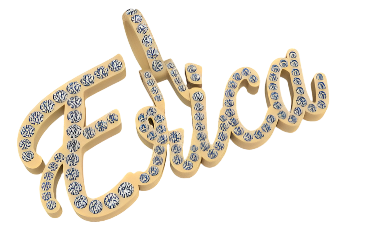 Custom Pendant 10kt Gold Natural Diamond Single Layer - ERICA