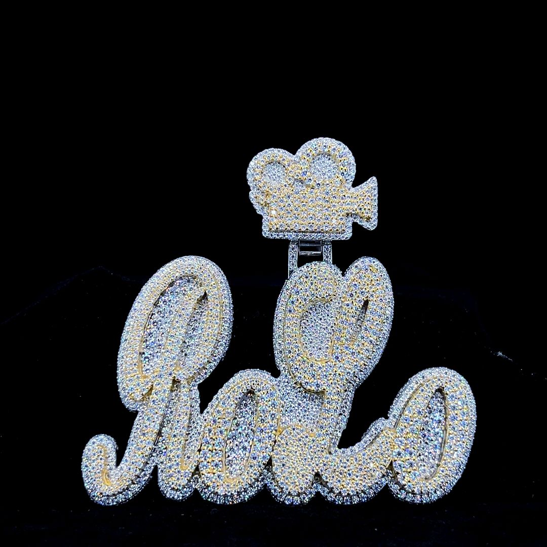 Custom Pendant with Custom Bail Diamond Double Layer (Deposit)