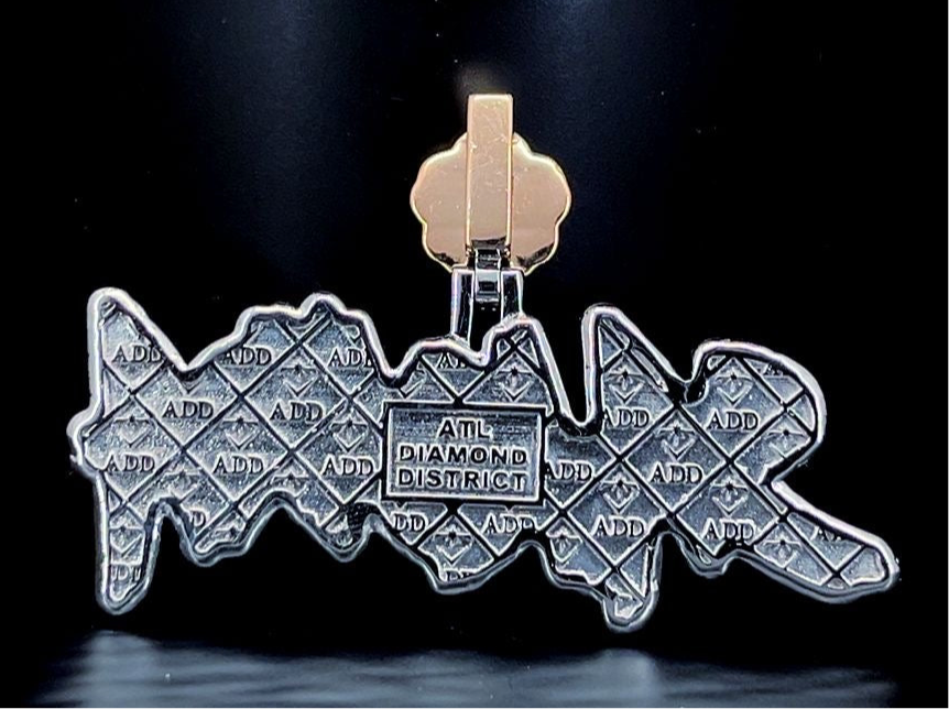 Custom Pendant Name Style Double Layer (Deposit)