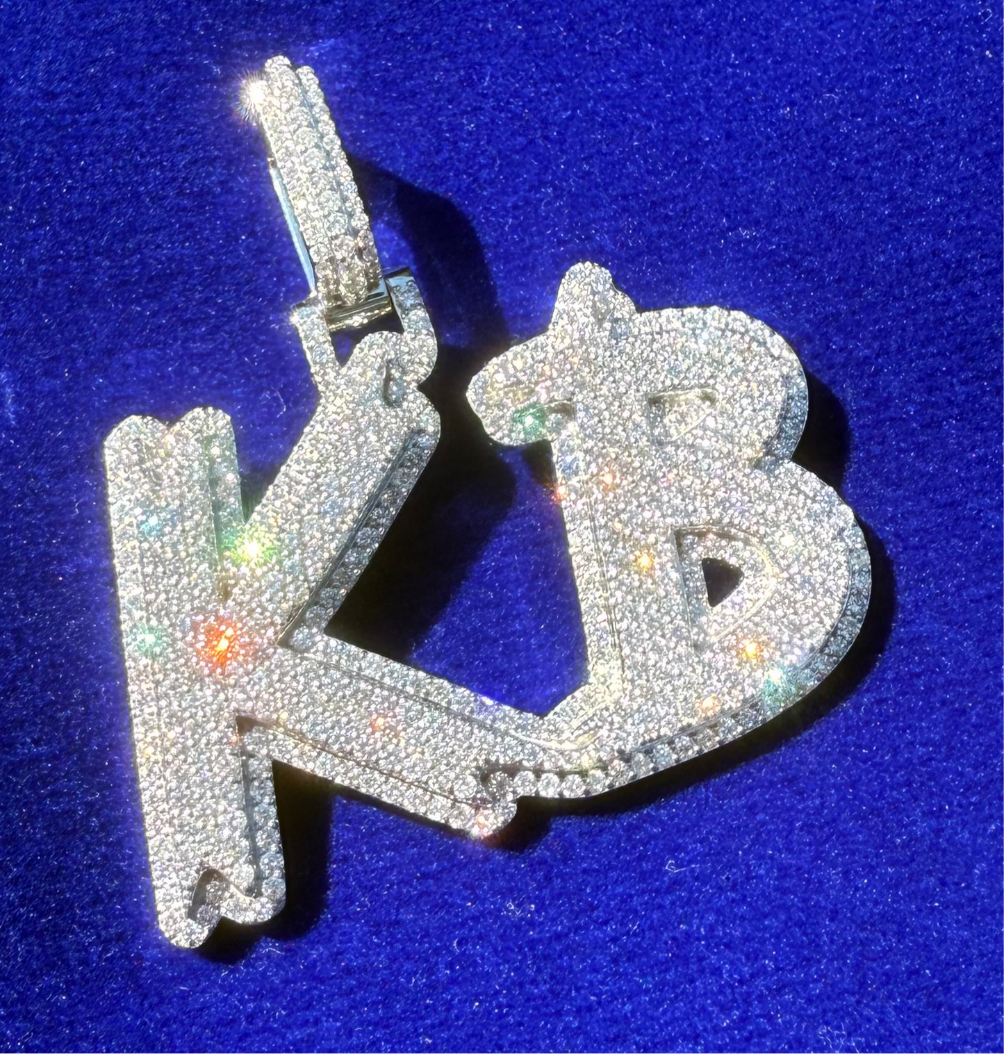 Custom Diamond Pendant - Initials Style (Deposit)