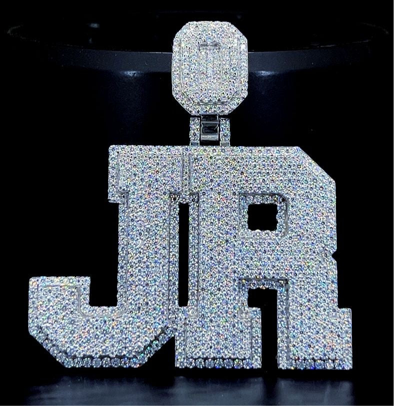 Custom Pendant Double Layer 2 Letters (Deposit)