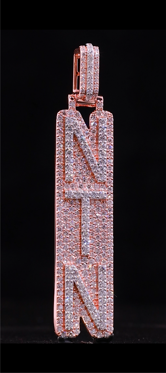 Custom Vertical Pendant 3 letters - (Balance)