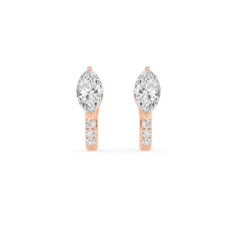0.66 CTTW Lab Grown Diamond Hoop Earrings Available in 14k White Gold,14k Yellow Gold,14k Rose Gold