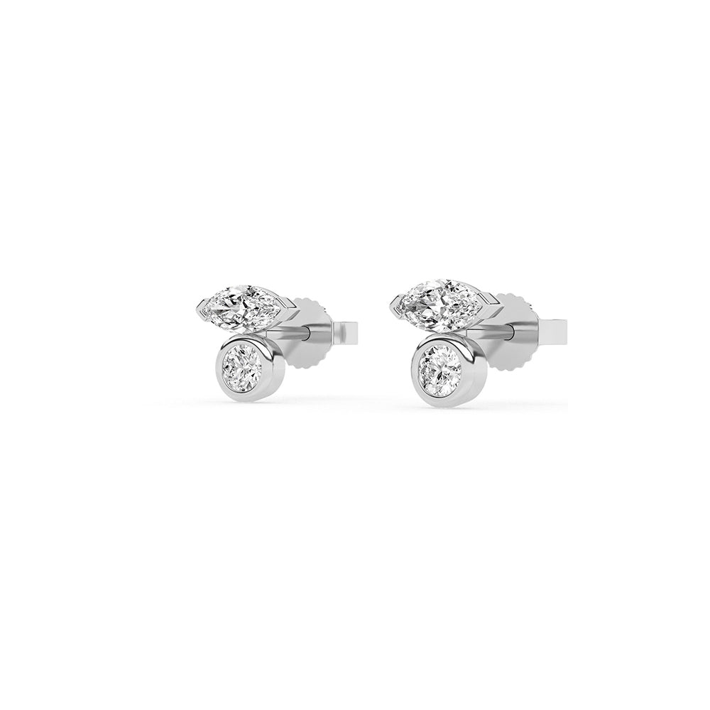 0.68 CTTW Lab Grown Diamond Stud Earring Available in 14k White Gold,14k Yellow Gold,14k Rose Gold