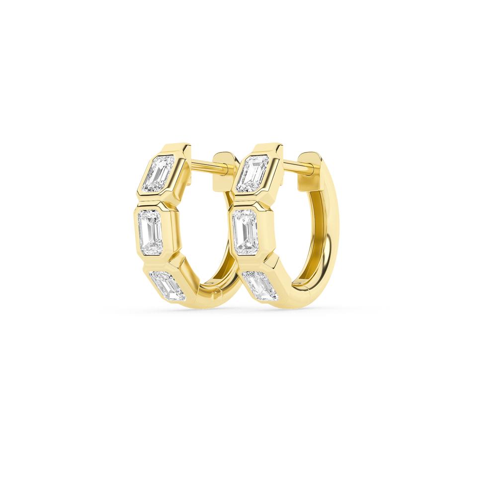 0.68 CTTW Lab Grown Diamond Hoop Earrings Available in 14k White Gold,14k Yellow Gold,14k Rose Gold