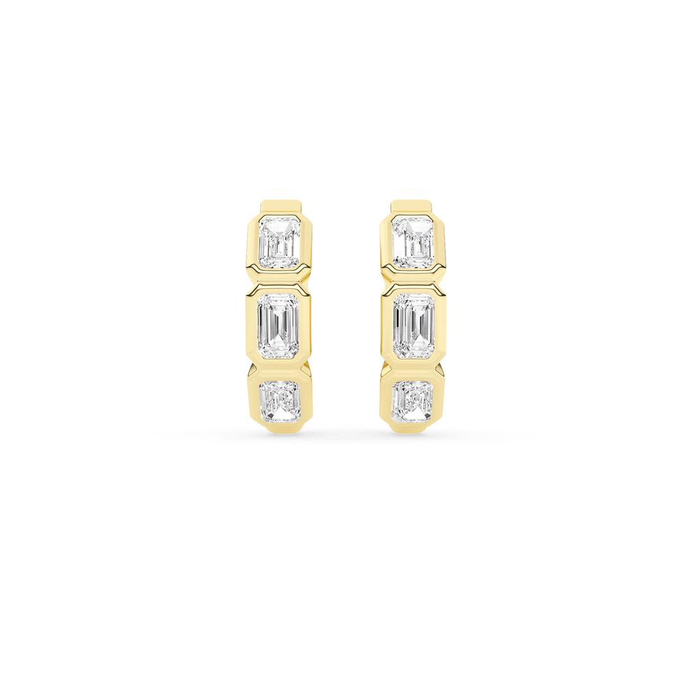 0.68 CTTW Lab Grown Diamond Hoop Earrings Available in 14k White Gold,14k Yellow Gold,14k Rose Gold