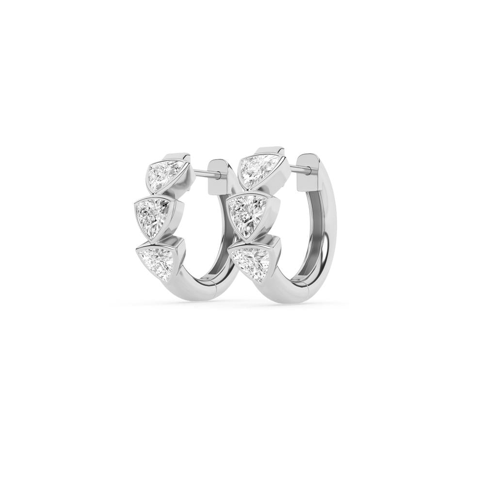 0.52 CTTW Lab Grown Diamond Hoop Earrings Available in 14k White Gold,14k Yellow Gold,14k Rose Gold