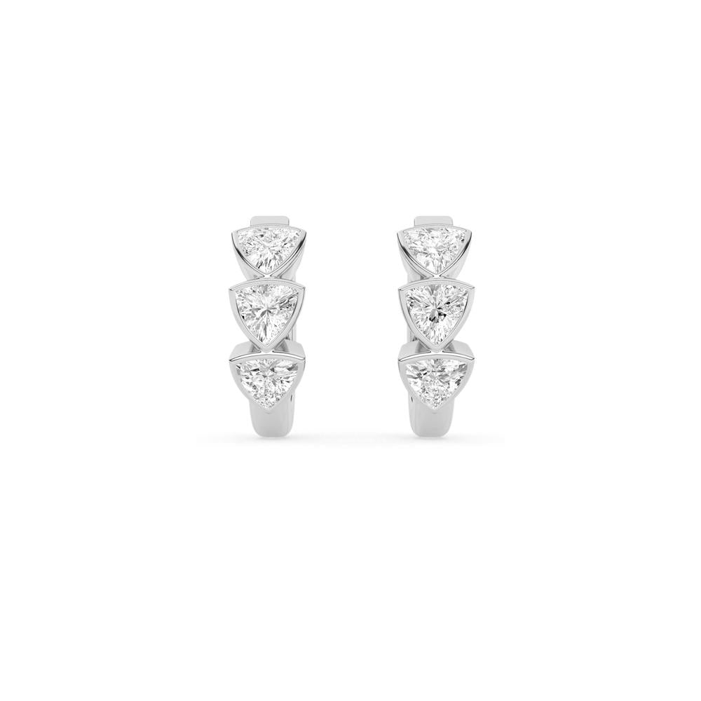 0.52 CTTW Lab Grown Diamond Hoop Earrings Available in 14k White Gold,14k Yellow Gold,14k Rose Gold