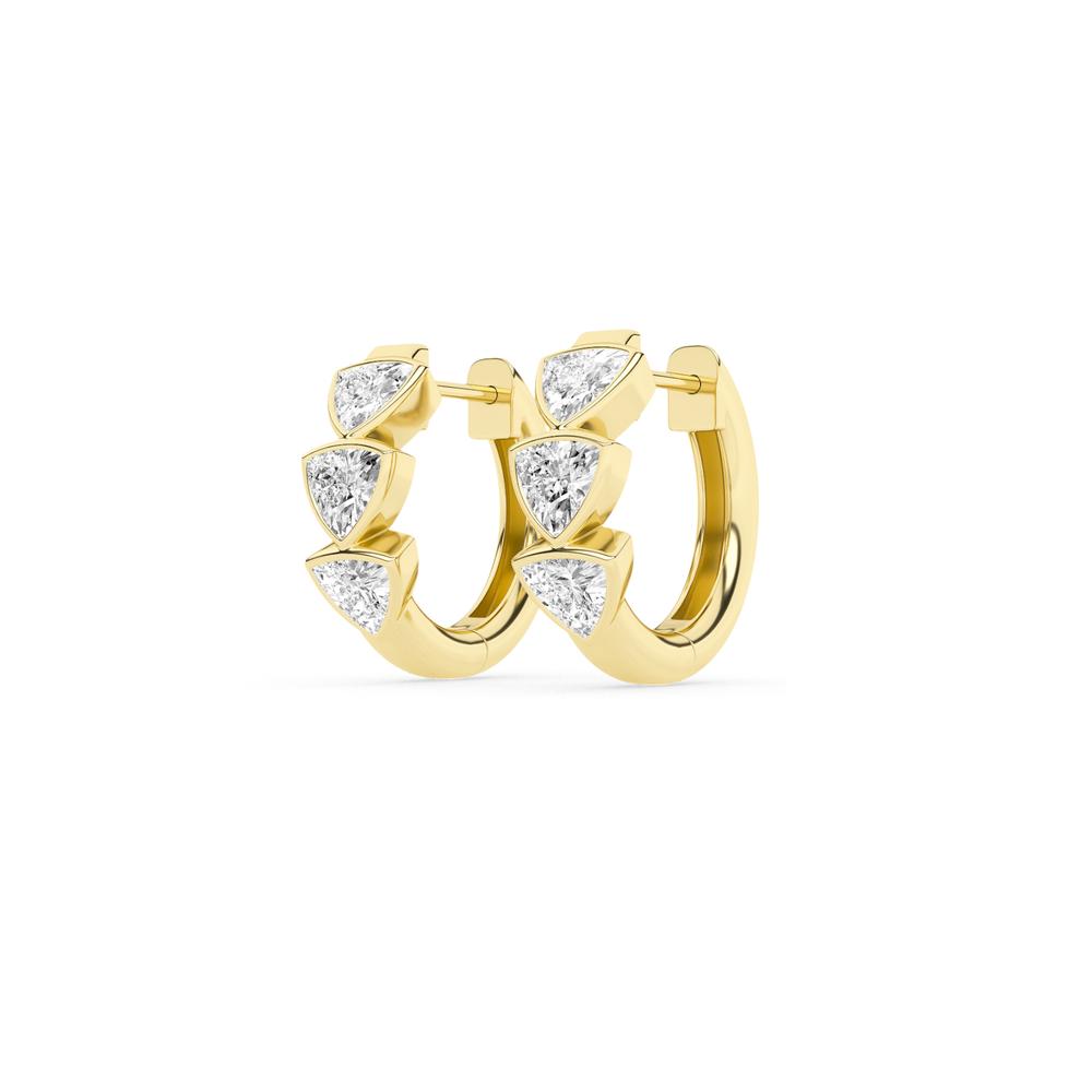 0.52 CTTW Lab Grown Diamond Hoop Earrings Available in 14k White Gold,14k Yellow Gold,14k Rose Gold