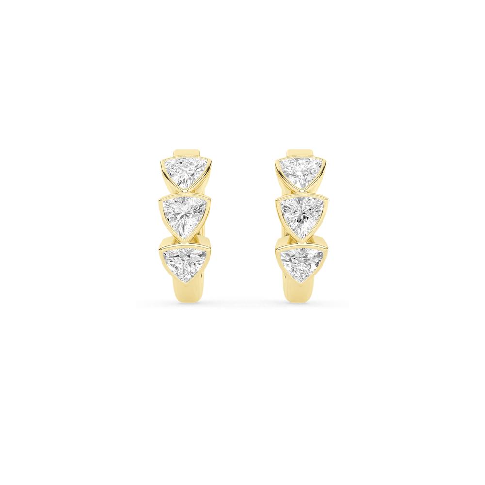 0.52 CTTW Lab Grown Diamond Hoop Earrings Available in 14k White Gold,14k Yellow Gold,14k Rose Gold