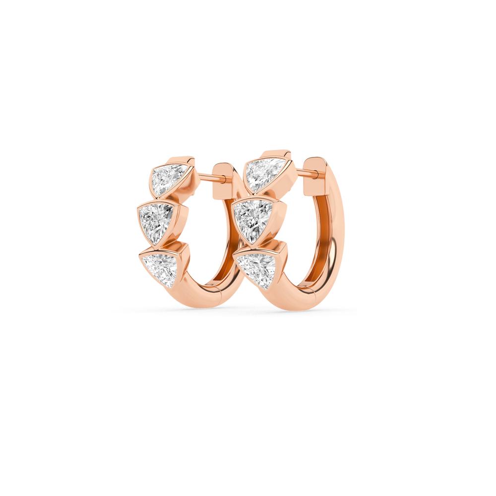 0.52 CTTW Lab Grown Diamond Hoop Earrings Available in 14k White Gold,14k Yellow Gold,14k Rose Gold