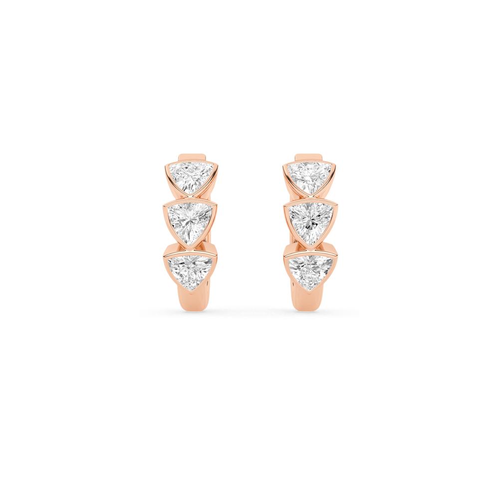 0.52 CTTW Lab Grown Diamond Hoop Earrings Available in 14k White Gold,14k Yellow Gold,14k Rose Gold