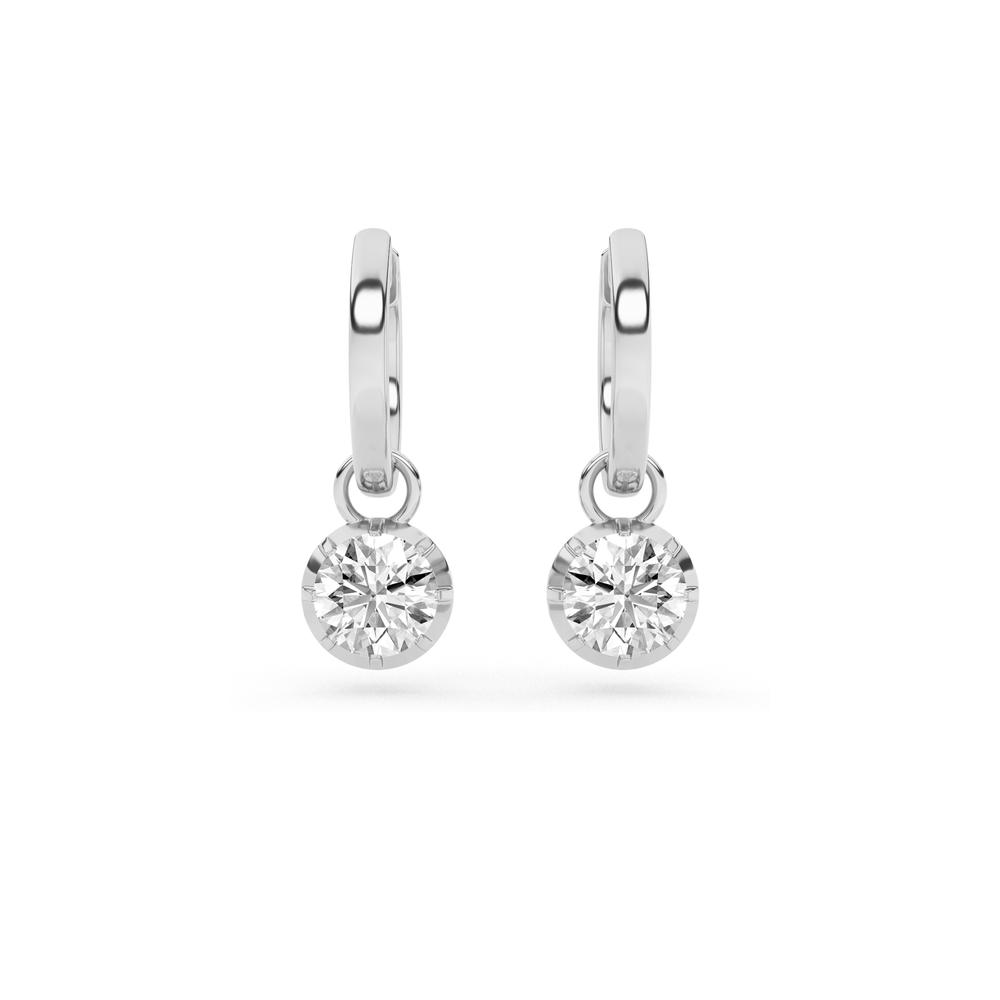 1.55 CTTW Lab Grown Diamond Dangle Drop Earrings Available in 14k White Gold,14k Yellow Gold,14k Rose Gold