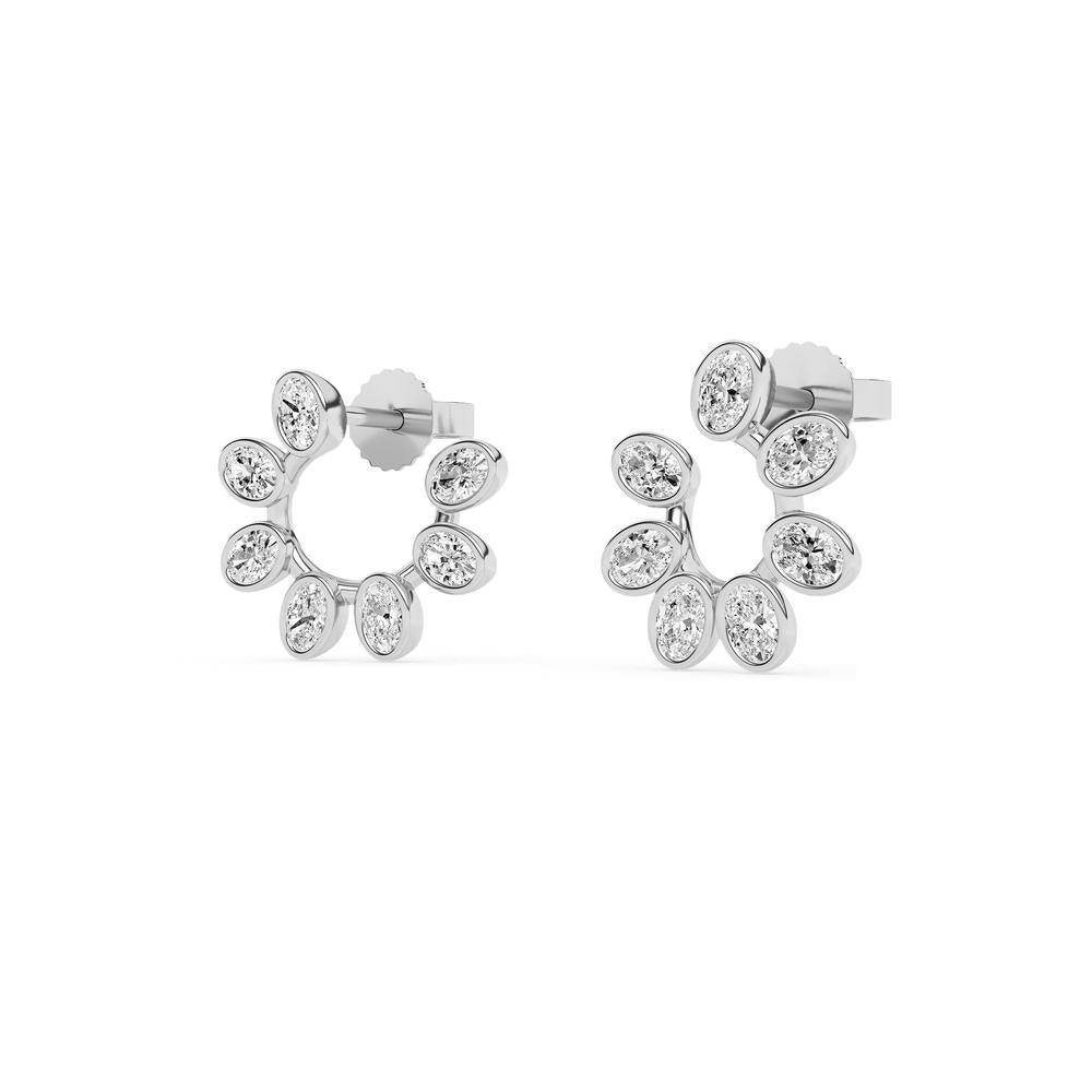 0.73 CTTW Lab Grown Diamond Stud Earrings Available in 14k White Gold,14k Yellow Gold,14k Rose Gold