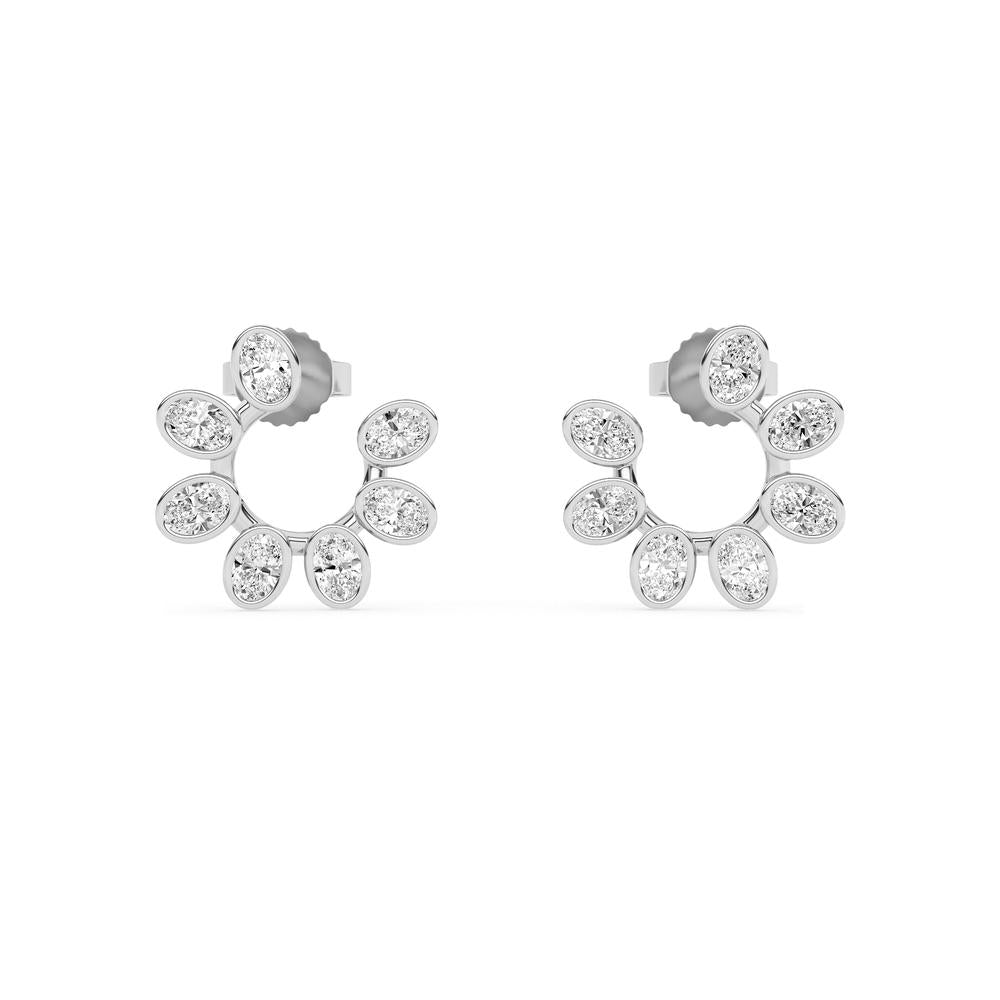 0.73 CTTW Lab Grown Diamond Stud Earrings Available in 14k White Gold,14k Yellow Gold,14k Rose Gold
