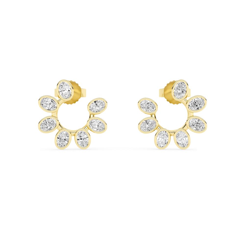 0.73 CTTW Lab Grown Diamond Stud Earrings Available in 14k White Gold,14k Yellow Gold,14k Rose Gold