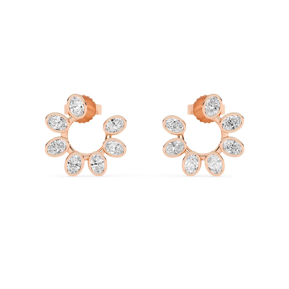 0.73 CTTW Lab Grown Diamond Stud Earrings Available in 14k White Gold,14k Yellow Gold,14k Rose Gold