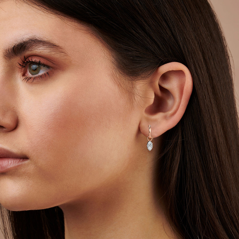 0.94 CTTW Lab Grown Diamond Dangle Earring Available in 14k White Gold,14k Yellow Gold,14k Rose Gold