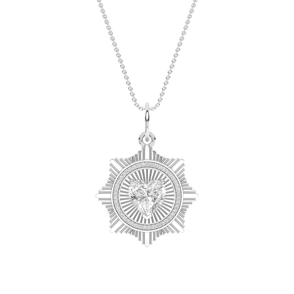 2.16 CTTW Lab Grown Diamond Pendant Necklace Available in 14k White Gold,14k Yellow Gold,14k Rose Gold