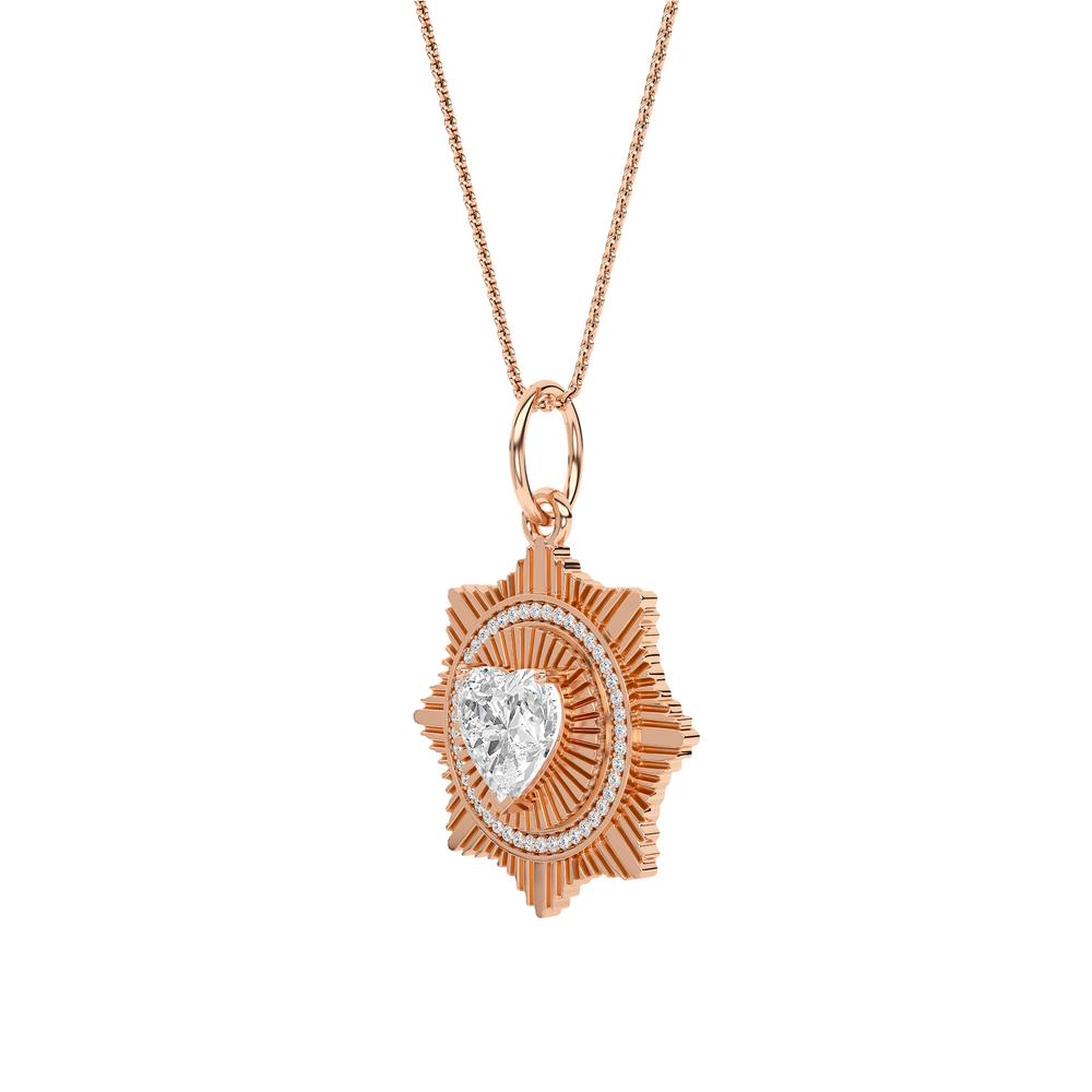 2.16 CTTW Lab Grown Diamond Pendant Necklace Available in 14k White Gold,14k Yellow Gold,14k Rose Gold