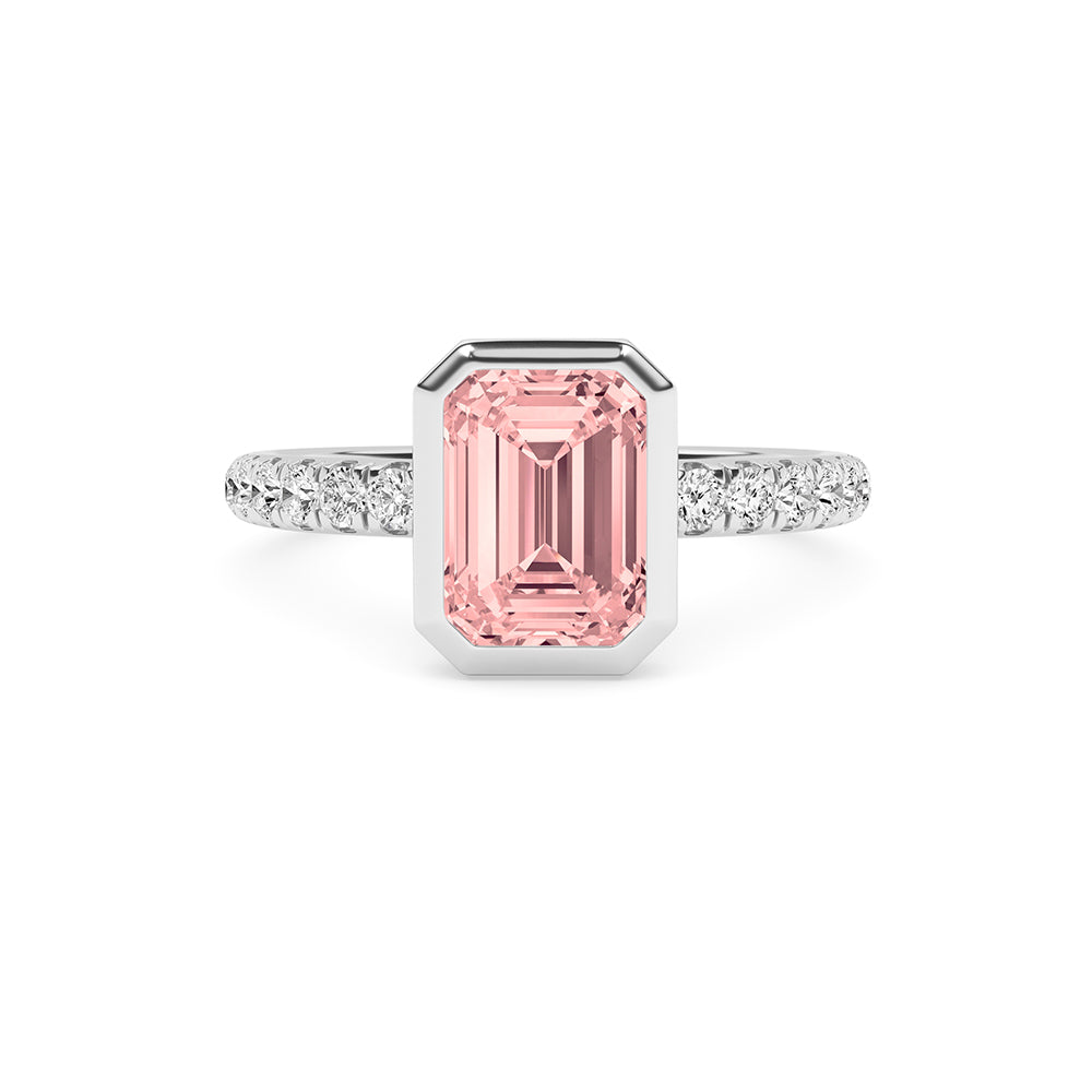 1.85 CTTW Lab Grown Diamond Half Eternity Ring Available in 14k White Gold,14k Yellow Gold,14k Rose Gold