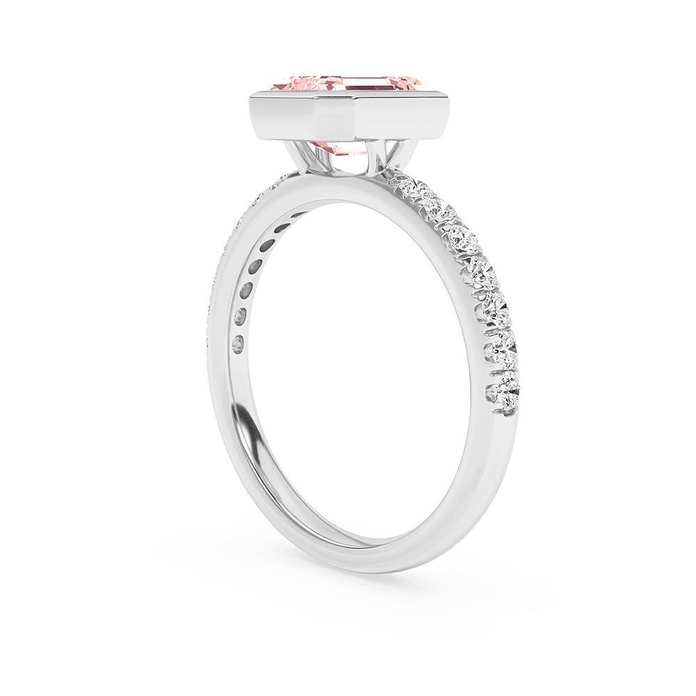 1.85 CTTW Lab Grown Diamond Half Eternity Ring Available in 14k White Gold,14k Yellow Gold,14k Rose Gold