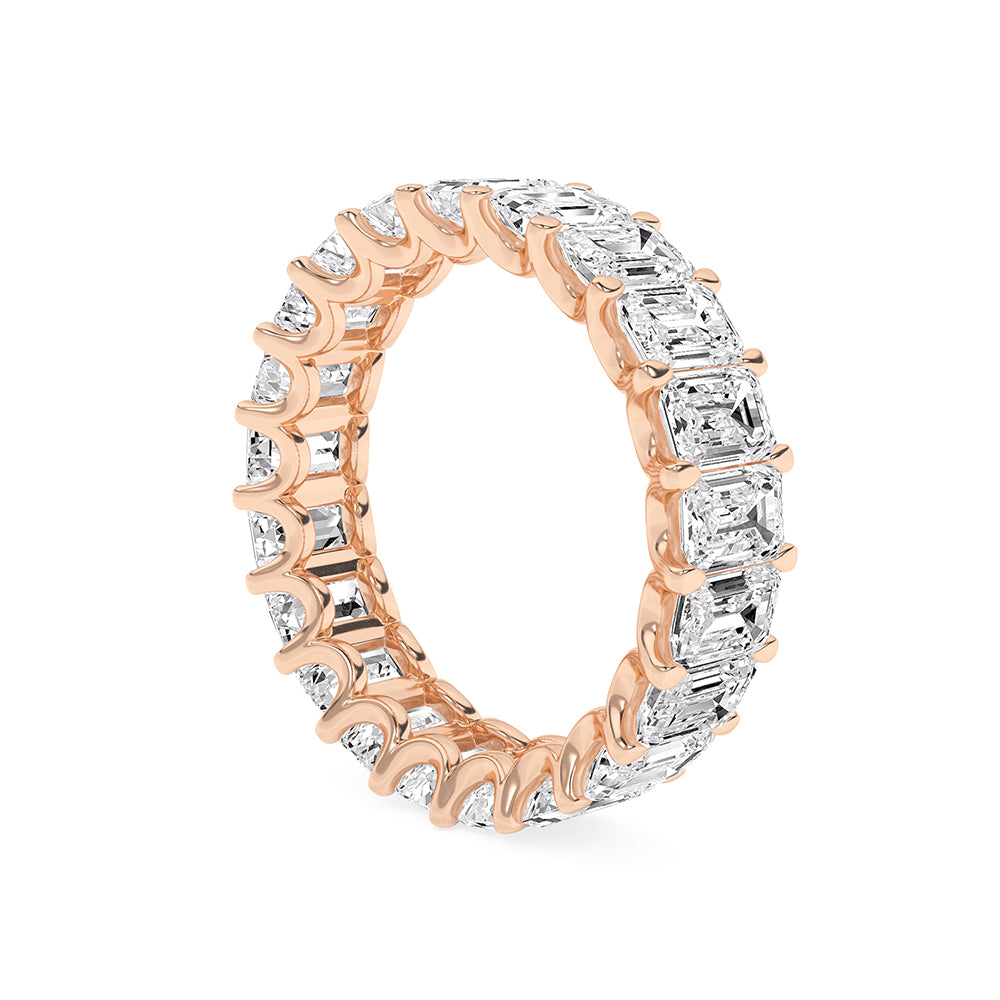 5.17 CTTW Lab Grown Diamond Eternity Ring Available in 14k White Gold,14k Yellow Gold,14k Rose Gold