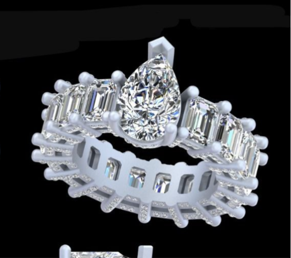 Custom Diamond Ring - Solitaire Center Stone (Deposit)
