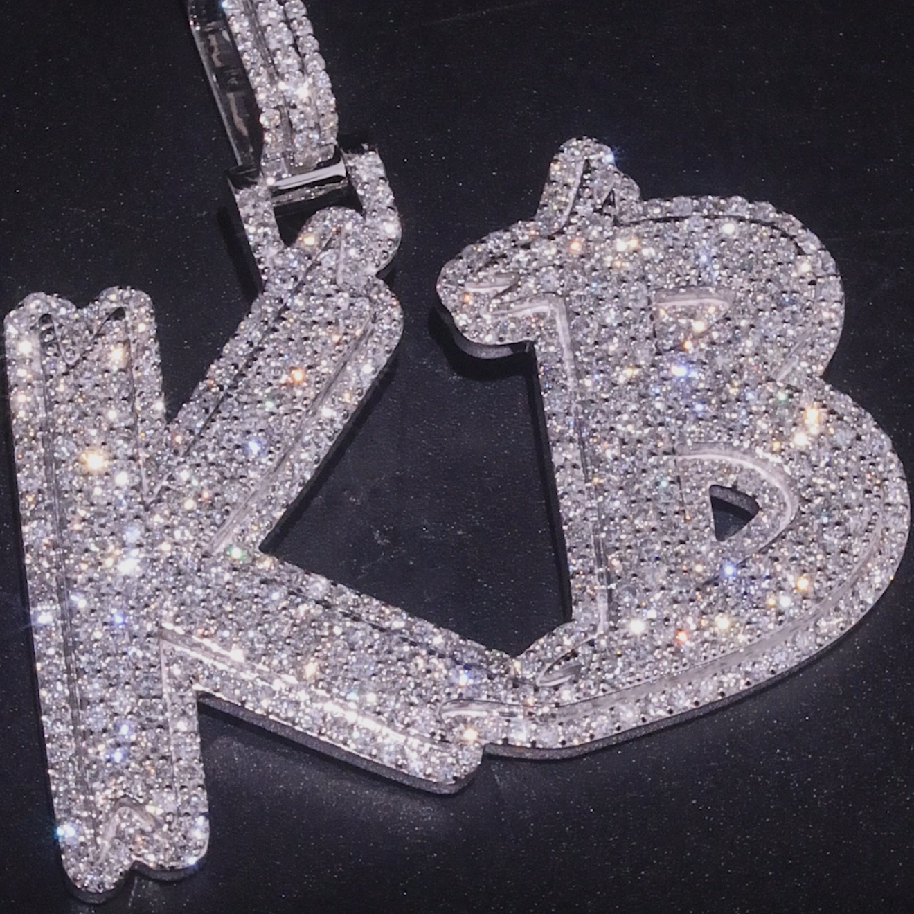 Custom Diamond Pendant - Initials Style (Deposit)