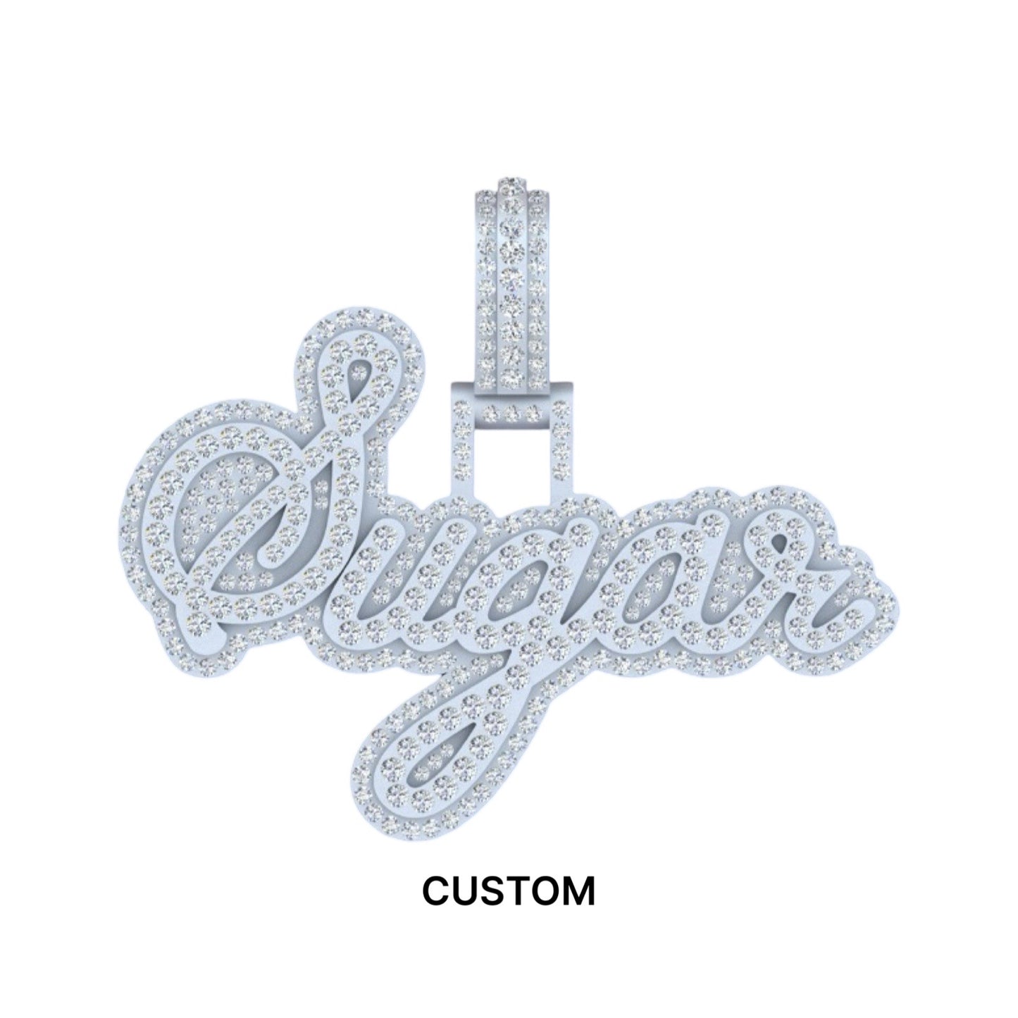 Custom Name Pendant Deposit - Double Layer
