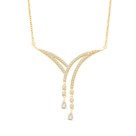 10 Karat Yellow Gold 0.68 Carat Diamonds Fashion Pendant With Chain-0832305-YG