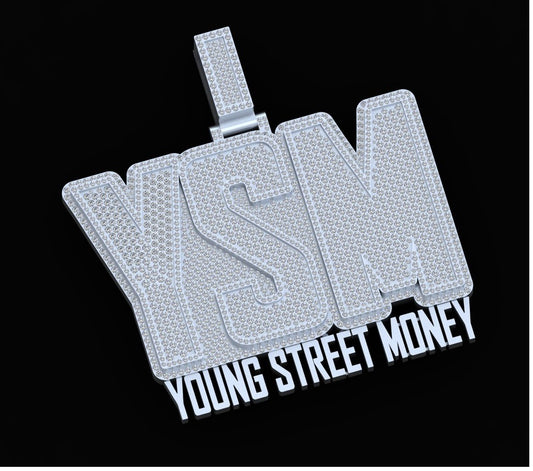 Custom 3 Letter Double Plate Style Pendant - (Deposit)