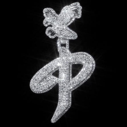 Custom P Initial Pendant 3 inches - Eagle P