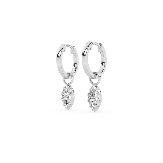 0.94 CTTW Lab Grown Diamond Dangle Earring Available in 14k White Gold,14k Yellow Gold,14k Rose Gold