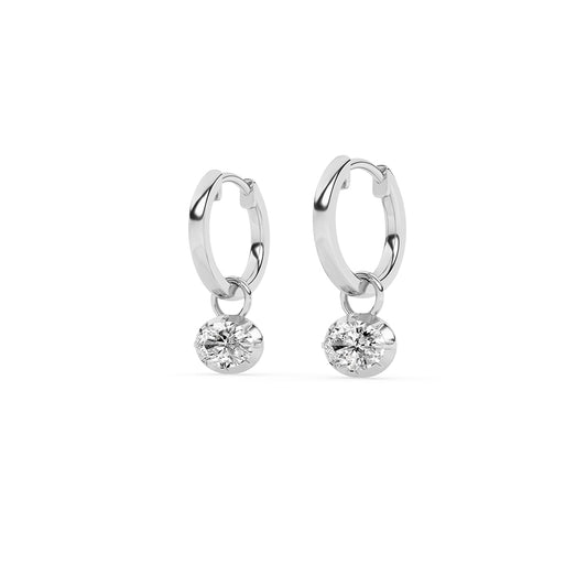 1.06 CTTW Lab Grown Diamond Dangle Earring Available in 14k White Gold,14k Yellow Gold,14k Rose Gold